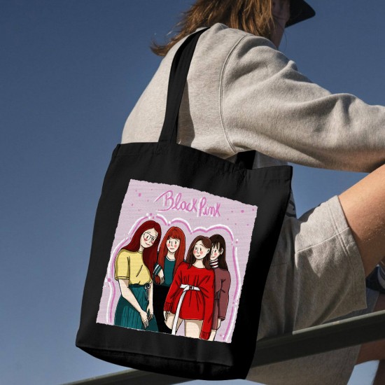 تت بگ متقال مشکی طرح کارتونی blackpink