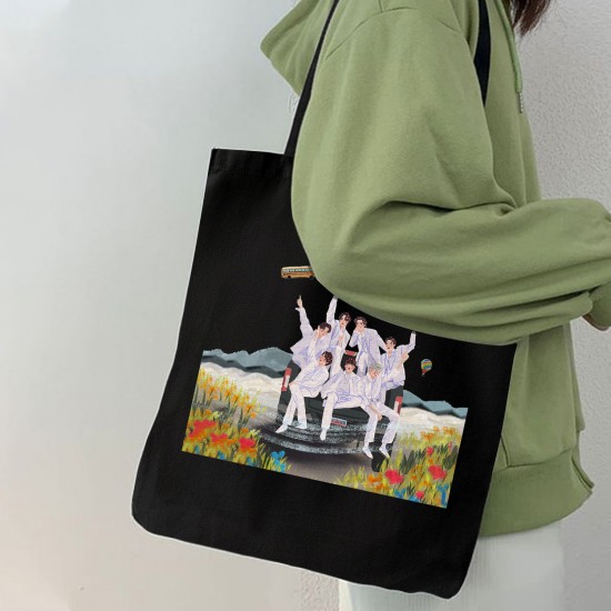 تت بگ متقال مشکی طرح bts in the soop