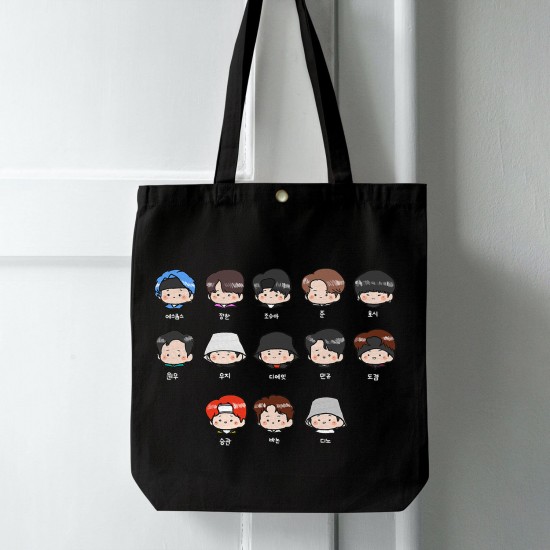 تت بگ متقال مشکی طرح seventeen yellow