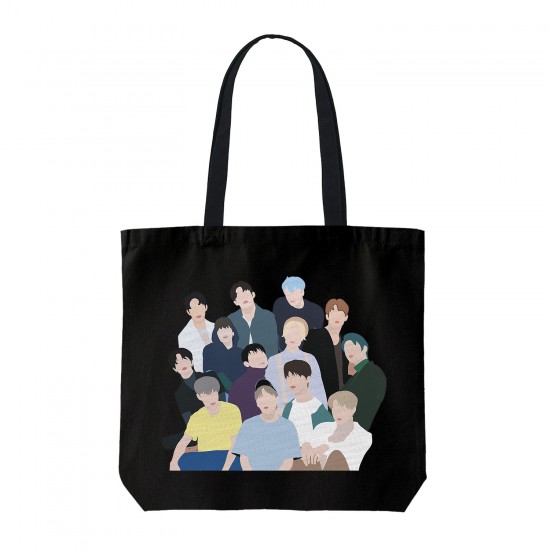 تت بگ متقال مشکی طرح seventeen minimal