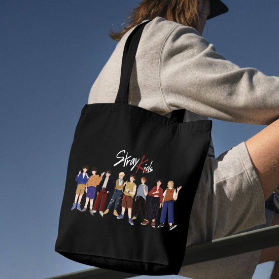 تت بگ متقال مشکی طرح stray kids