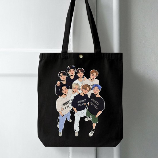 تت بگ متقال مشکی طرح stray kids band