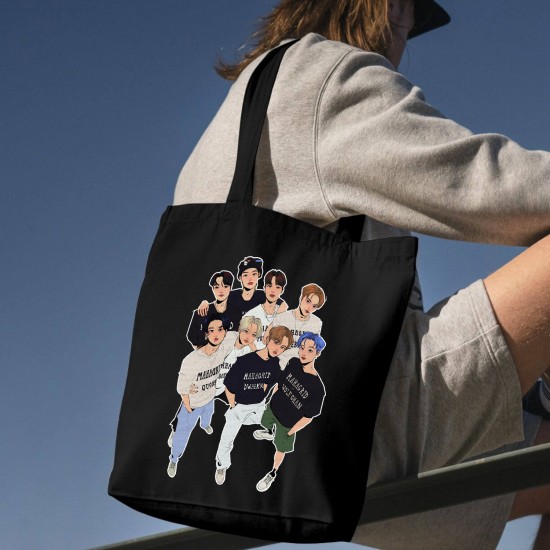 تت بگ متقال مشکی طرح stray kids band