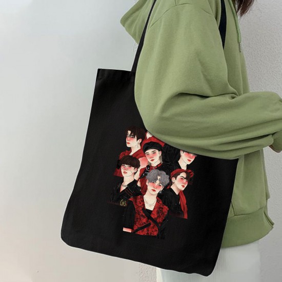 تت بگ متقال مشکی طرح stary kids red