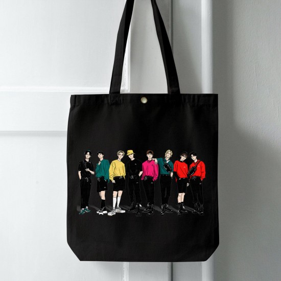 تت بگ متقال مشکی طرح stary kids boy band