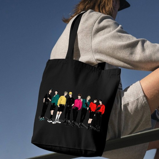 تت بگ متقال مشکی طرح stary kids boy band