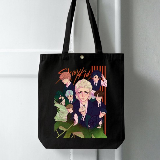 تت بگ متقال مشکی طرح stray kids anime ۲