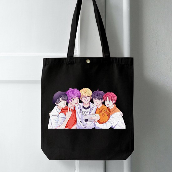 تت بگ متقال مشکی طرح tomorrow x together selfie