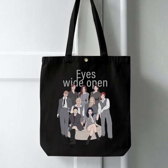 تت بگ متقال مشکی طرح twice eyes wide open