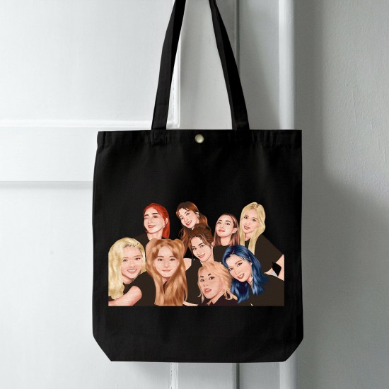 تت بگ متقال مشکی طرح twice selfie