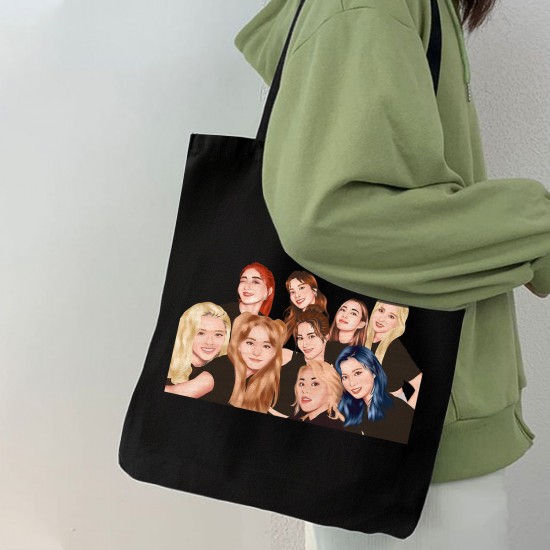 تت بگ متقال مشکی طرح twice selfie