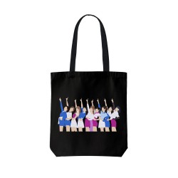 تت بگ متقال مشکی طرح twice pink girl