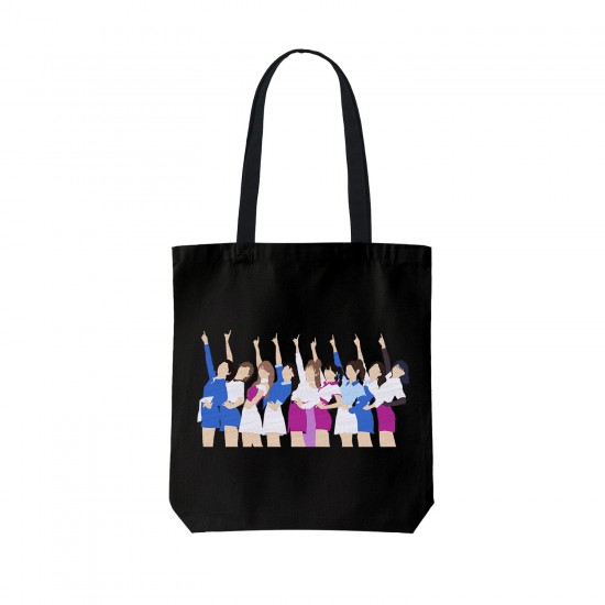 تت بگ متقال مشکی طرح twice pink girl