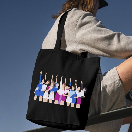 تت بگ متقال مشکی طرح twice pink girl