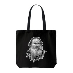 تت بگ متقال مشکی طرح چهره تولستوی