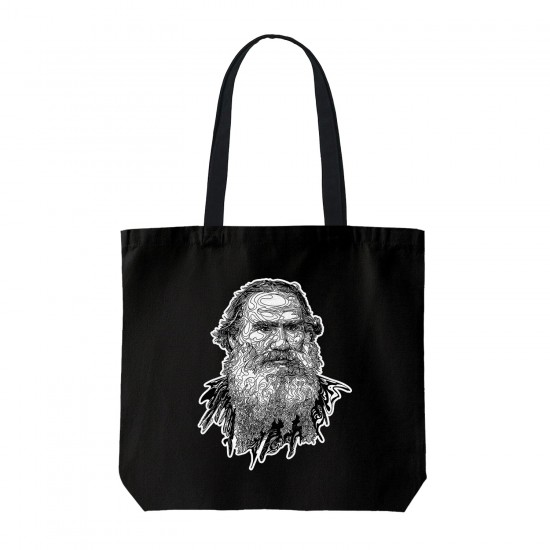 تت بگ متقال مشکی طرح چهره تولستوی