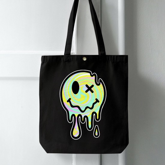 تت بگ متقال مشکی طرح اموجی ذوب شده