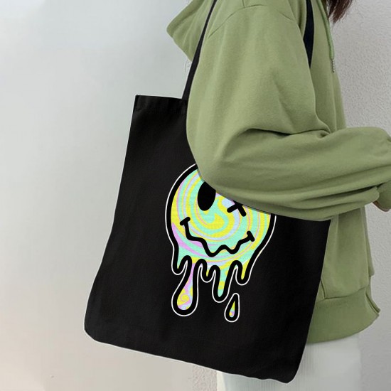 تت بگ متقال مشکی طرح اموجی ذوب شده