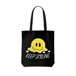 تت بگ متقال مشکی طرح لبخند بزن