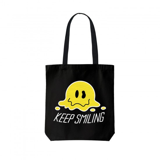 تت بگ متقال مشکی طرح لبخند بزن