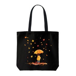 تت بگ متقال مشکی طرح پسر بچه در پاییز