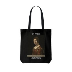 تت بگ متقال مشکی طرح پرتره زن ناشناس از داوینچی