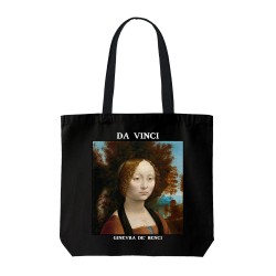 تت بگ متقال مشکی طرح پرتره جینورا دبنچی از داوینچی