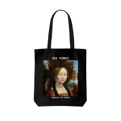 تت بگ متقال مشکی طرح پرتره جینورا دبنچی از داوینچی