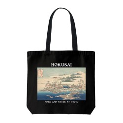 تت بگ متقال مشکی طرح کاج ها و چوب ها در ریوتو از هوکوسای