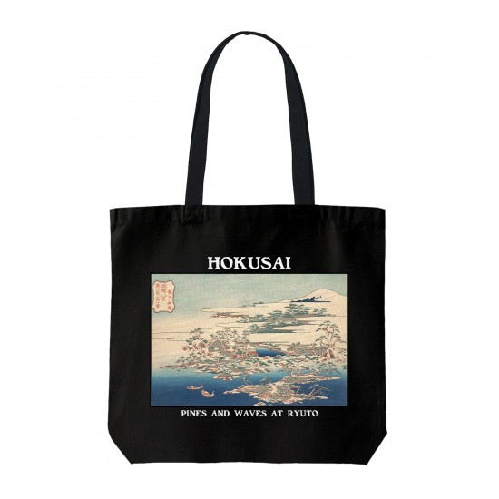 تت بگ متقال مشکی طرح کاج ها و چوب ها در ریوتو از هوکوسای