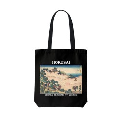 تت بگ متقال مشکی طرح شکوفه های گیلاس در یوشینو از هوکوسای