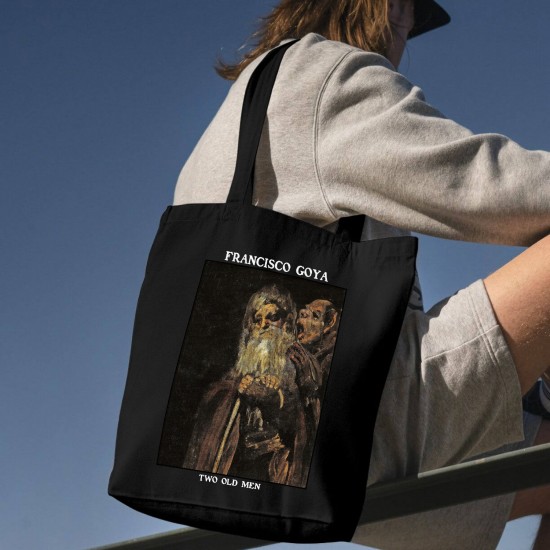 تت بگ متقال مشکی طرح دو پیرمرد از گویا