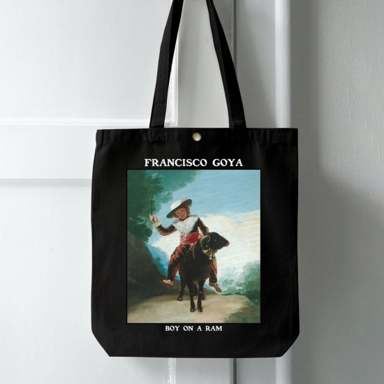 تت بگ متقال مشکی طرح پسر روی قوچ از گویا