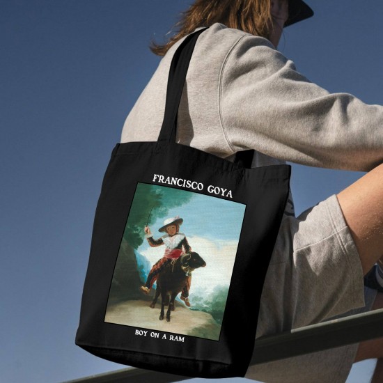 تت بگ متقال مشکی طرح پسر روی قوچ از گویا