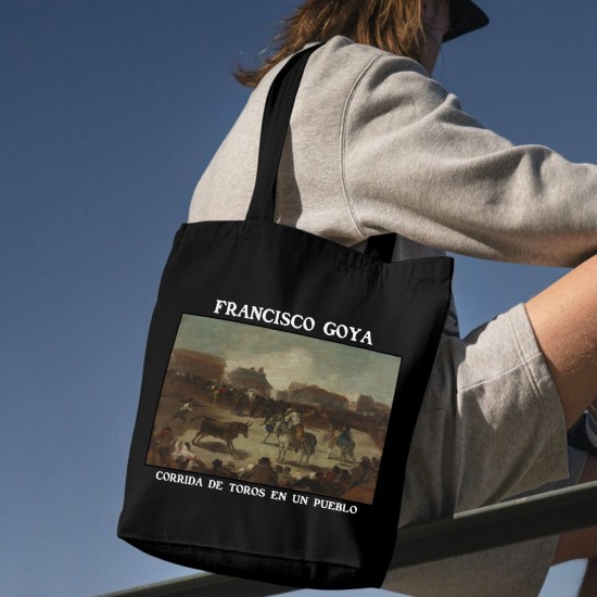 تت بگ متقال مشکی طرح گاوبازی در یک شهر از گویا