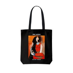 تت بگ متقال مشکی طرح زن نشسته از پیکاسو