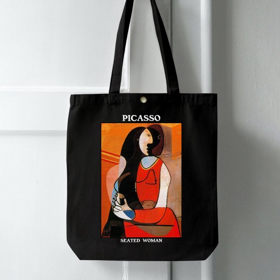 تت بگ متقال مشکی طرح زن نشسته از پیکاسو