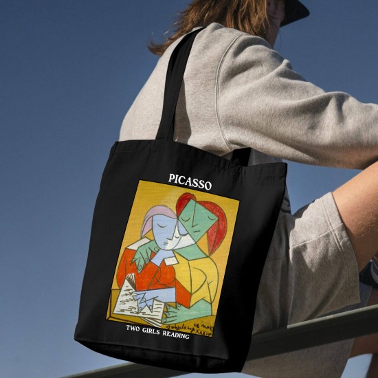 تت بگ متقال مشکی طرح دو دختر در حال مطالعه از پیکاسو