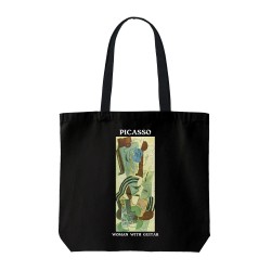 تت بگ متقال مشکی طرح زن با گیتار از پیکاسو