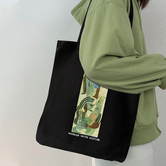 تت بگ متقال مشکی طرح زن با گیتار از پیکاسو