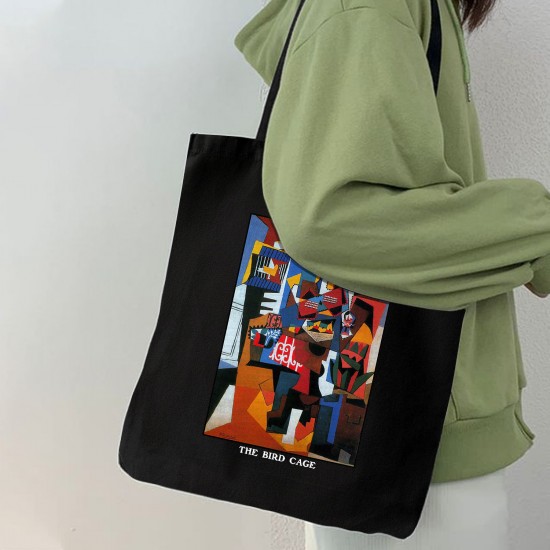 تت بگ متقال مشکی طرح قفس پرنده از پیکاسو