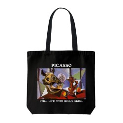 تت بگ متقال مشکی طرح طبیعت بی جان با جمجمه گاو از پیکاسو