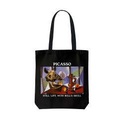 تت بگ متقال مشکی طرح طبیعت بی جان با جمجمه گاو از پیکاسو