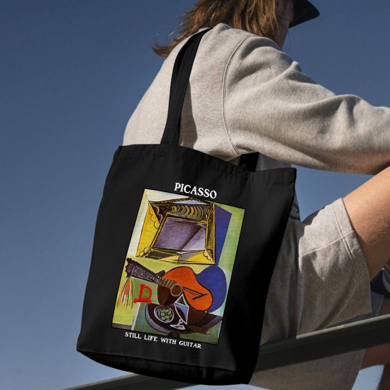 تت بگ متقال مشکی طرح طبیعت بی جان با گیتار از پیکاسو