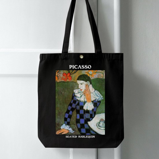 تت بگ متقال مشکی طرح تردست نشسته از پیکاسو