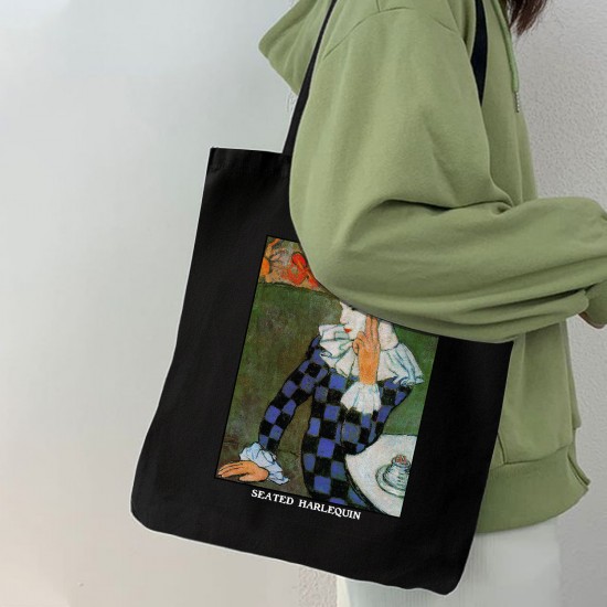 تت بگ متقال مشکی طرح تردست نشسته از پیکاسو