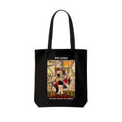 تت بگ متقال مشکی طرح زنی نشسته در باغ از پیکاسو