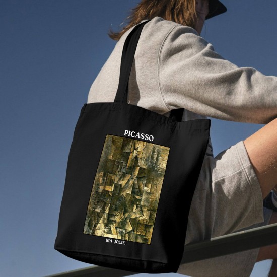 تت بگ متقال مشکی طرح زیبای من از پیکاسو