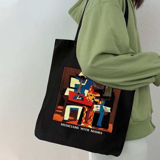 تت بگ متقال مشکی طرح نوازنده ها با ماسک از پیکاسو