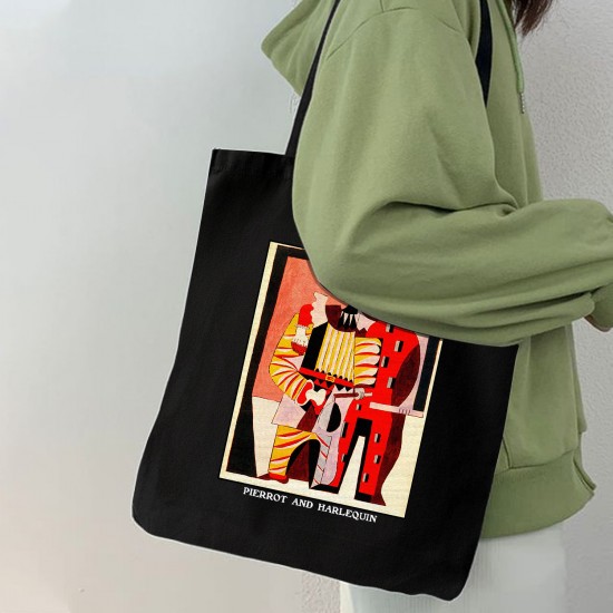 تت بگ متقال مشکی طرح دلقک و تردست از پیکاسو